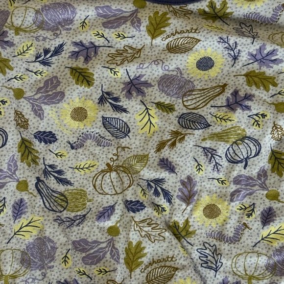 Carhartt Purple and Green Floral Baby Bodysuit - Picture 2 of 4